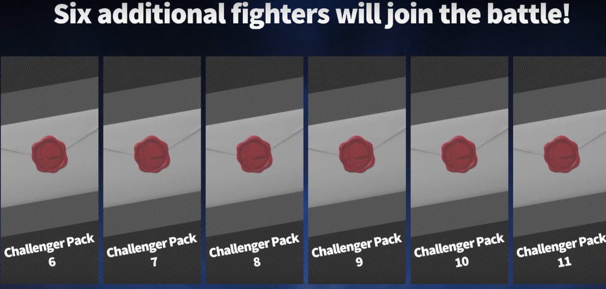 The six Smash Bros invitations