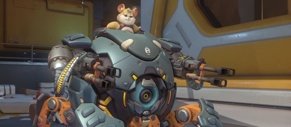 Overwatch Wrecking Ball posing