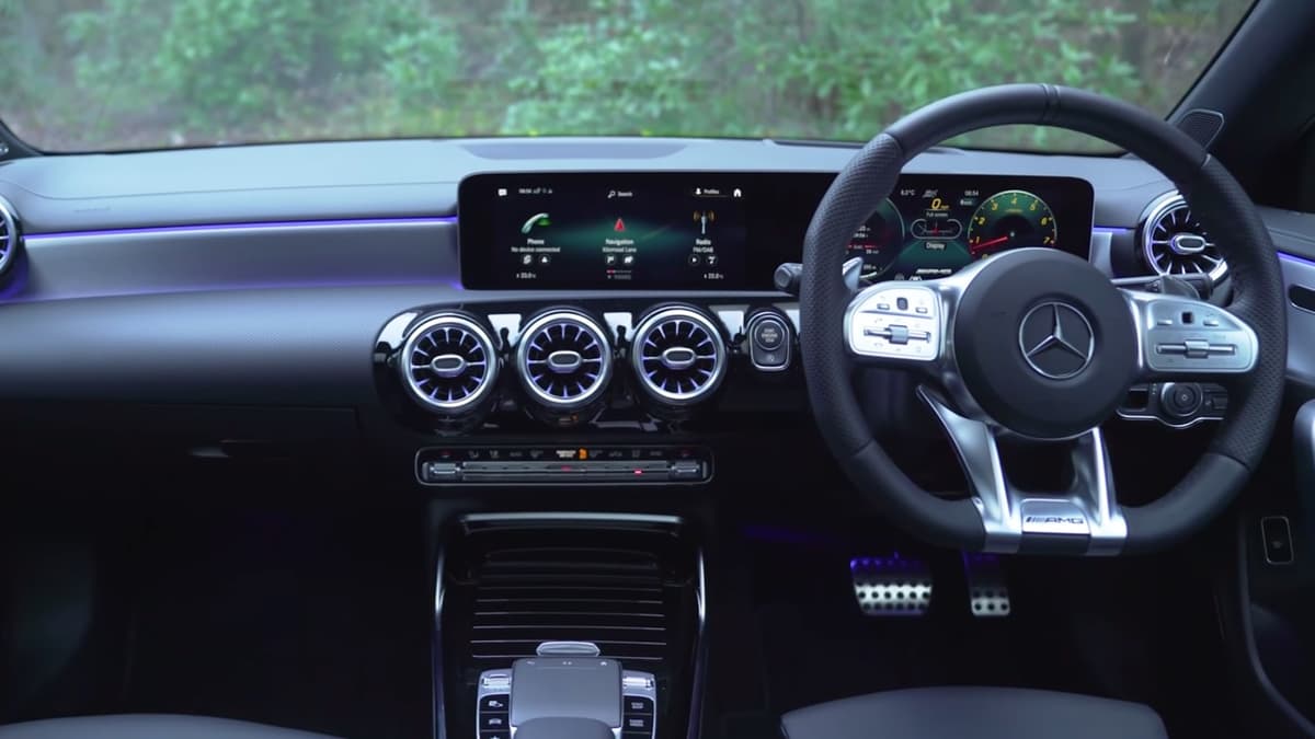 Interior of Mercedes-AMG CLA 35