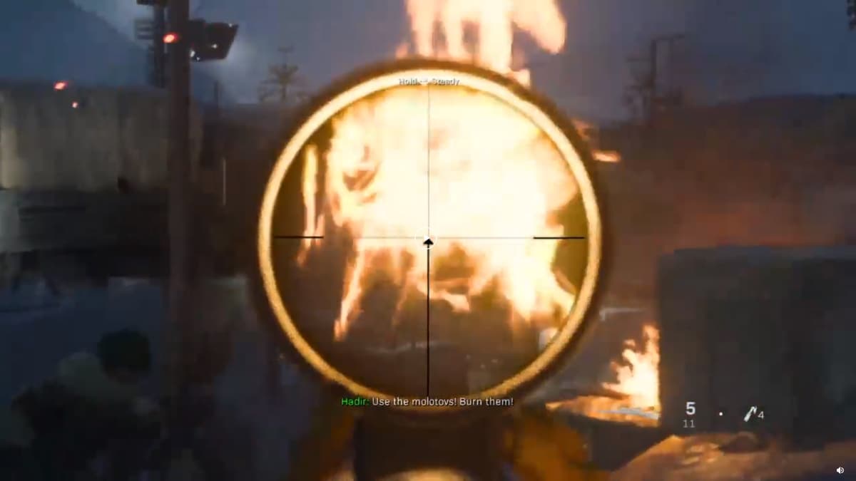 Kar98 Modern Warfare burning fire bug