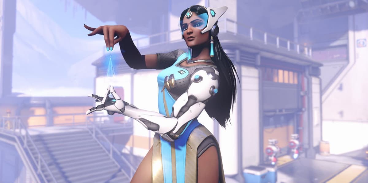 Symmetra on Practice Range in Overwatch