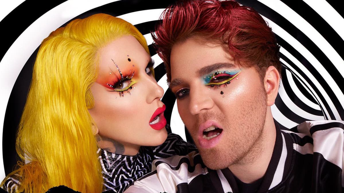 Shane Dawson and Jeffree Star wearing makeup