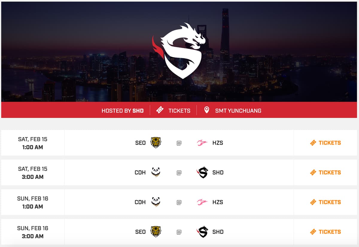 Shanghai Overwatch League Homestand 2020