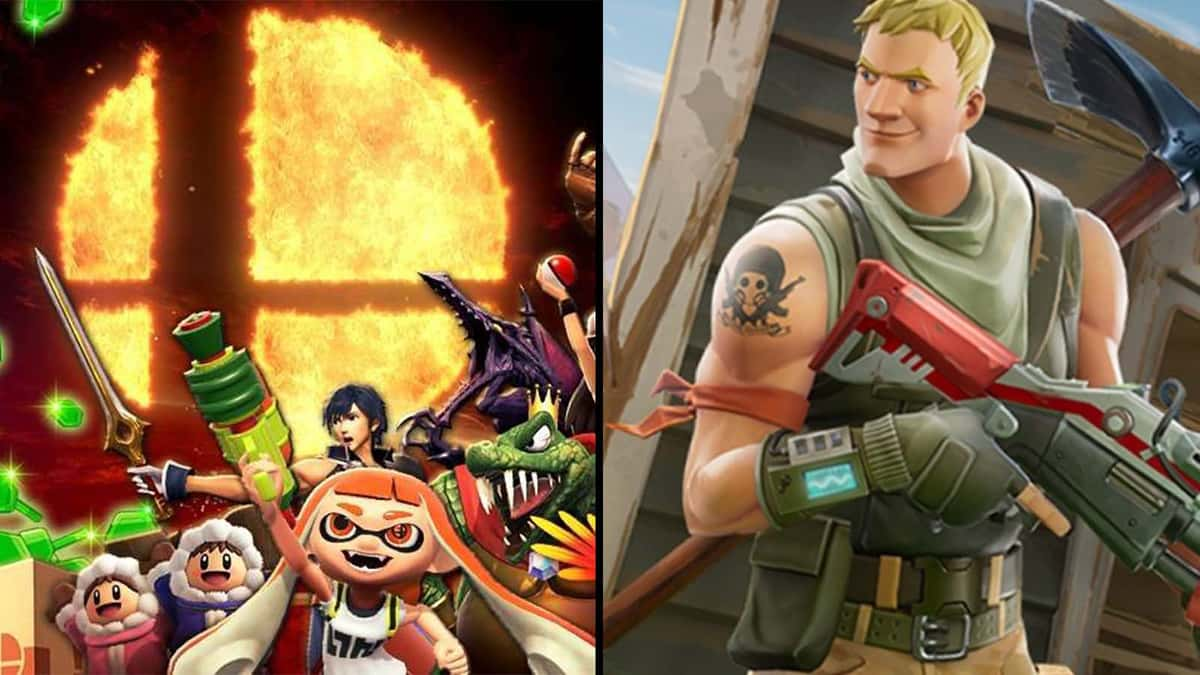 L: Nintendo R: Epic Games