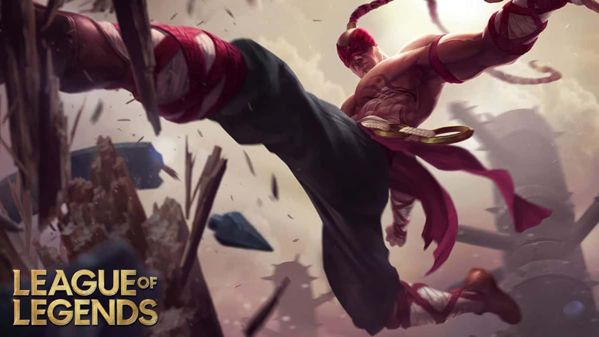 Lee Sin League of Legends splash for default skin