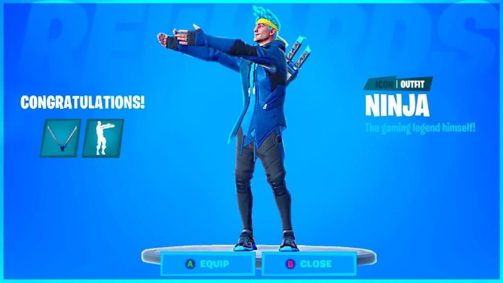 Ninja Fortnite skin also has his Pon Pon dance