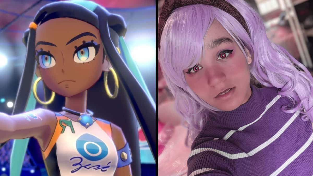 Nessa poses in Pokemon Sword and Shield