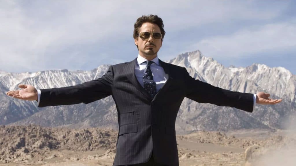 Robert Downey Jr as Tony Stark in Iron Man