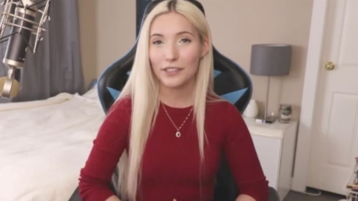 An image of Twitch streamer Jenna talking. 