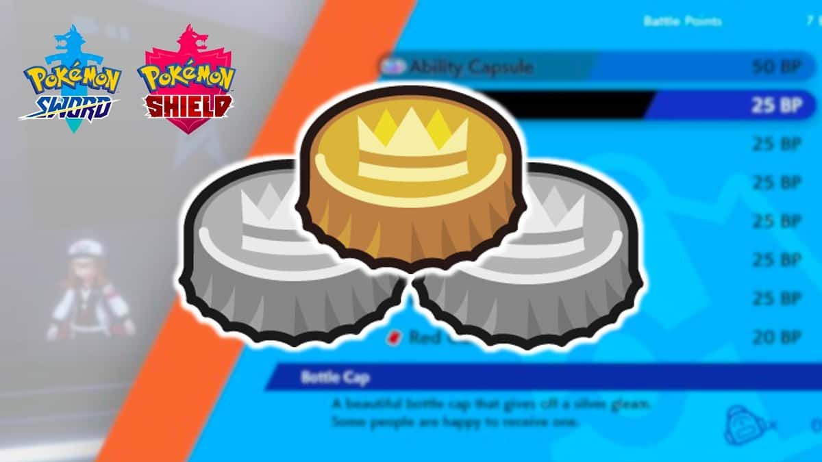 Bottle caps in Pokemon Sword Shield