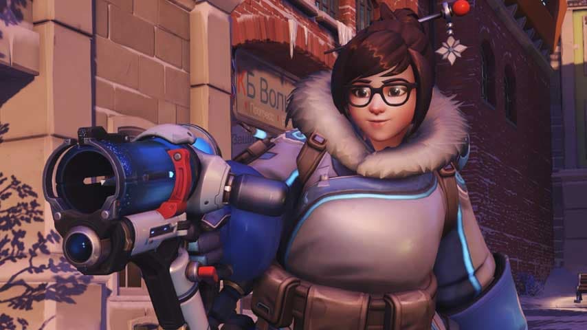 Mei Overwatch posing