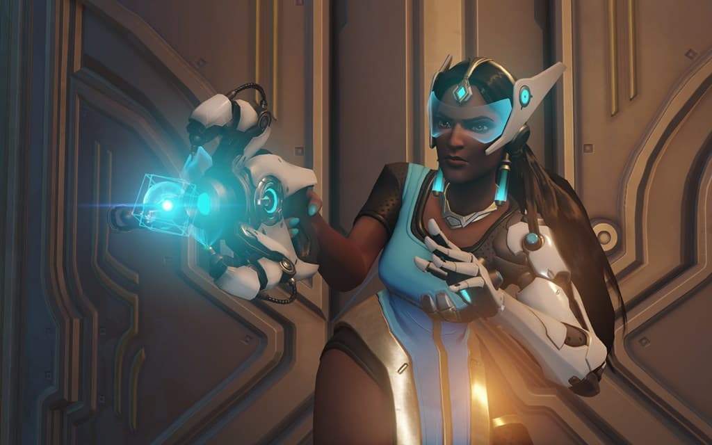 symmetra charging fire