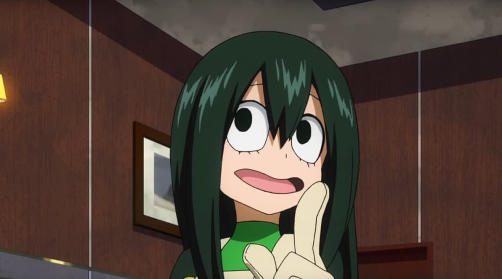 Froppy speaking in My Hero Academia