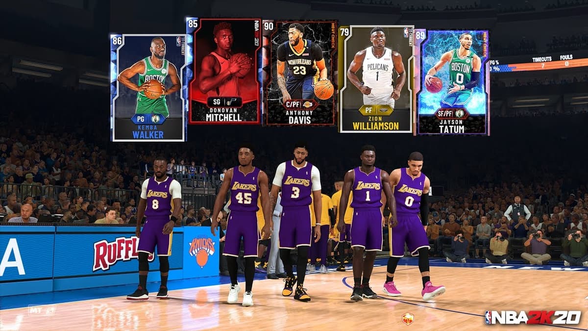 NBA 2k20 in game