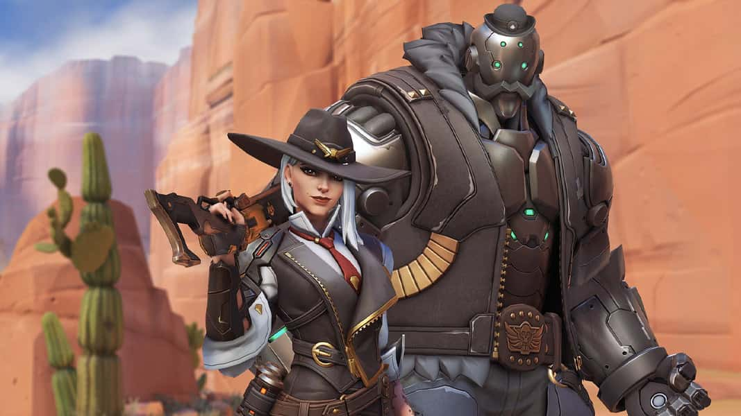 Overwatch's Ashe and B.O.B