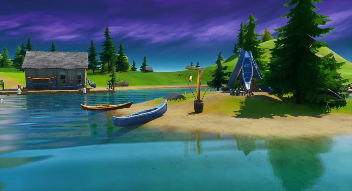 Fortnite's Lake Canoe.