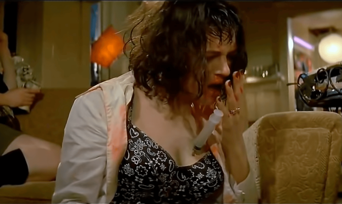 Uma Thurman in Pulp Fiction.