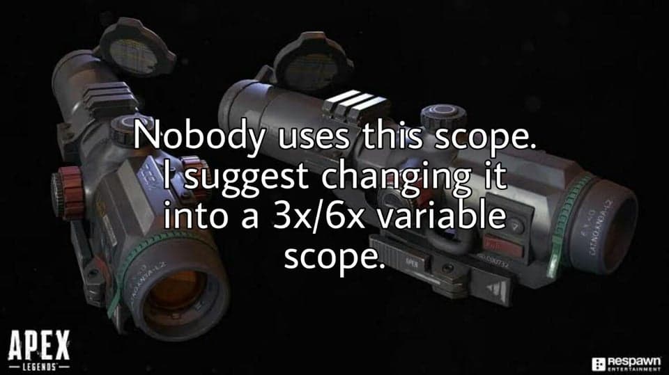 6x Sniper Scope adjustment. 