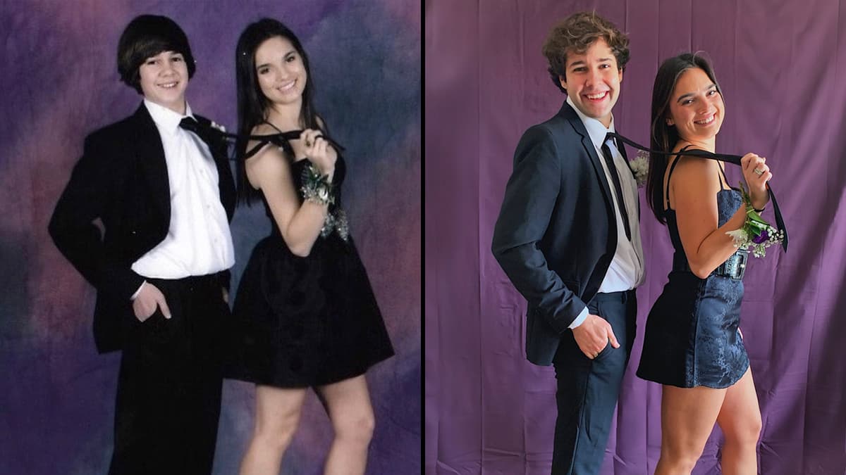 David Dobrik and Natalie Mariduena 9 years apart.