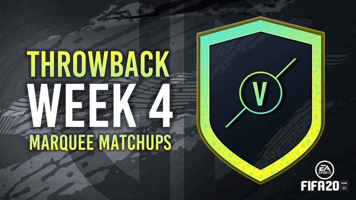 Marquee Matchups FIFA 20 solutions week 4