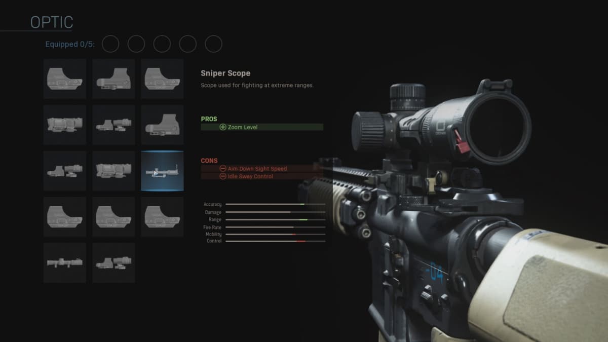 M4A1 gunsmith weapon customization in Modern Warfare.