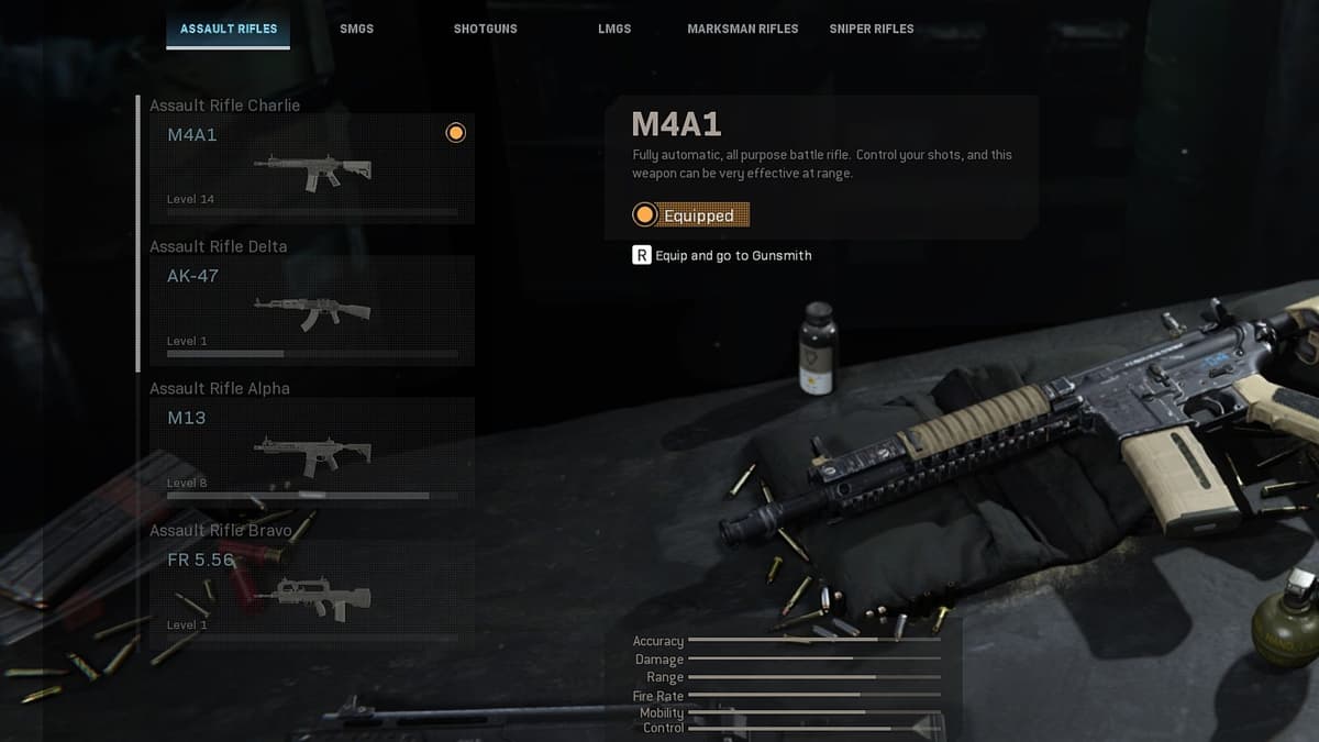 Modern Warfare's M4A1.