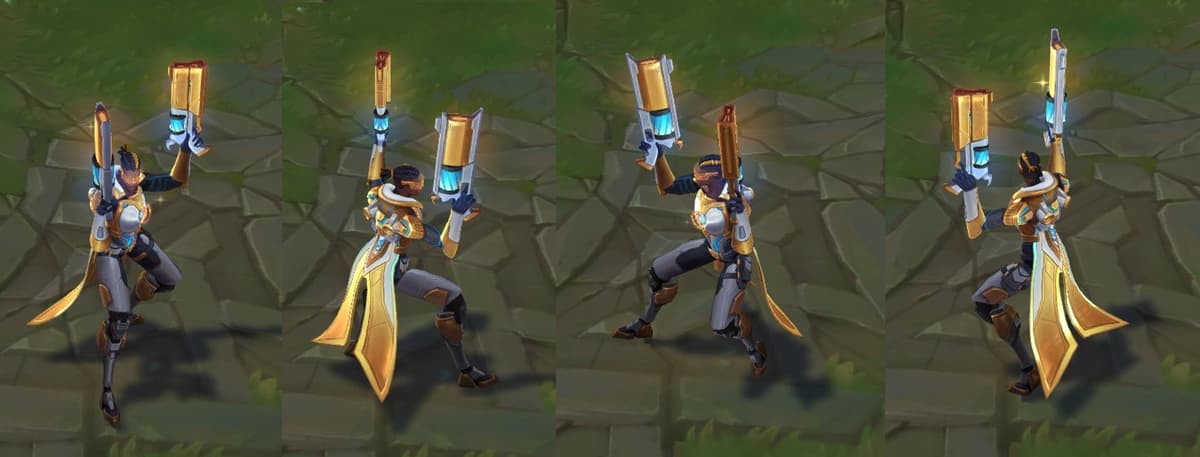 Pulsefire Lucian Prestige edition in-game model for League of Legends