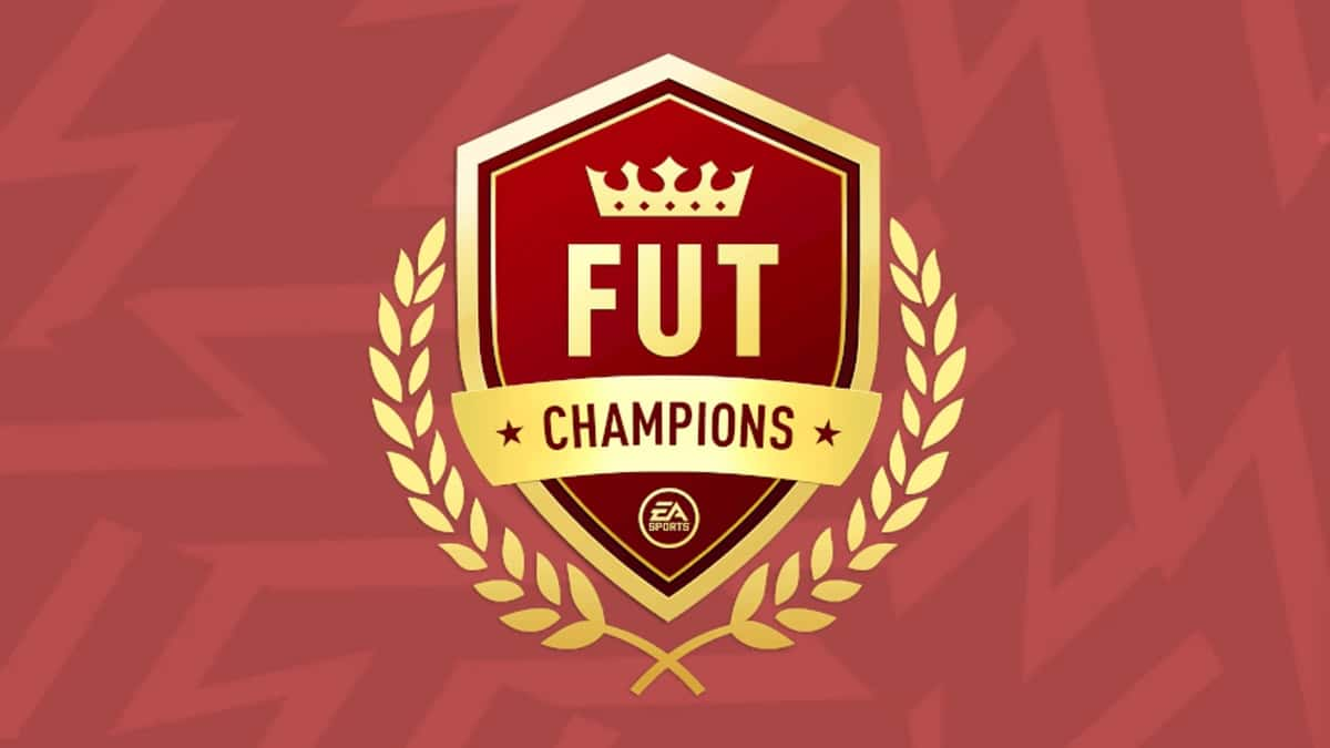 FUT Champs Logo on Red Background