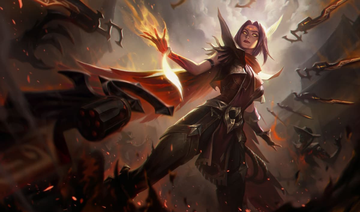 High Noon Irelia splash art for League of Legends