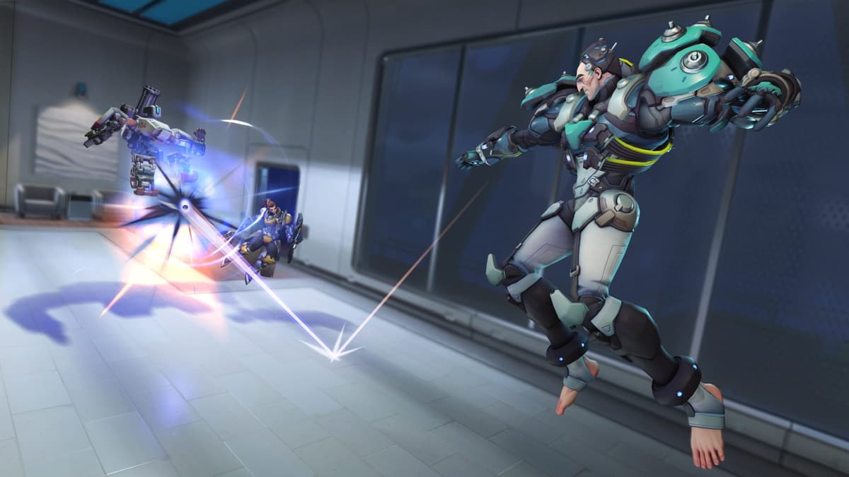 Sigma attacking in Overwatch