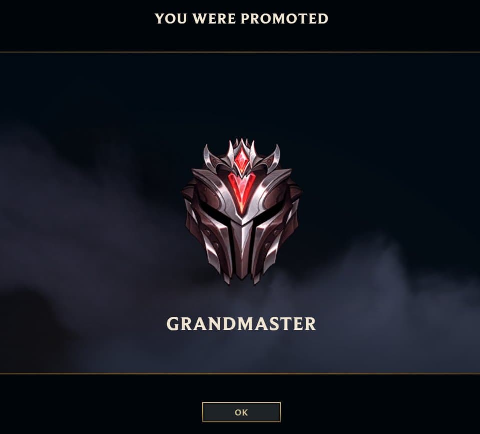 LoL ranked promos to Grandmaster