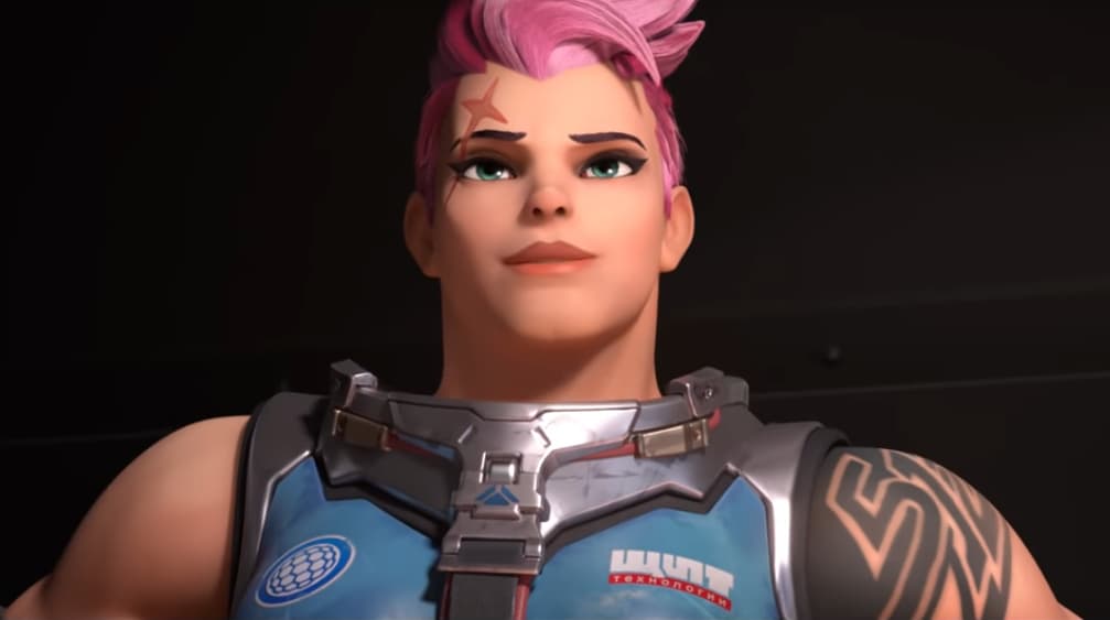 Zarya looks smugly