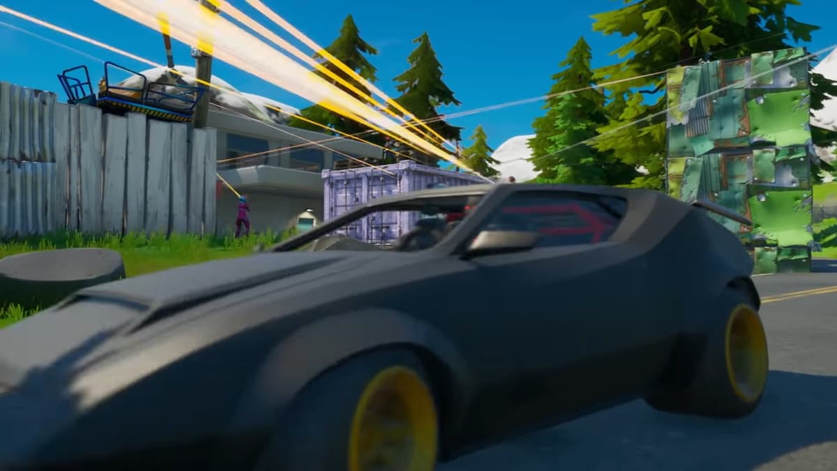 Fortnite Season 3 cars driving through the map