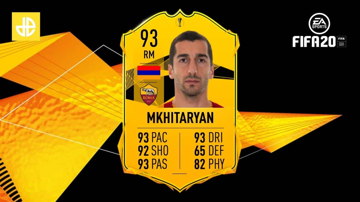 Henrikh Mkhitaryan RTTF SBC FIFA 20 FUT header