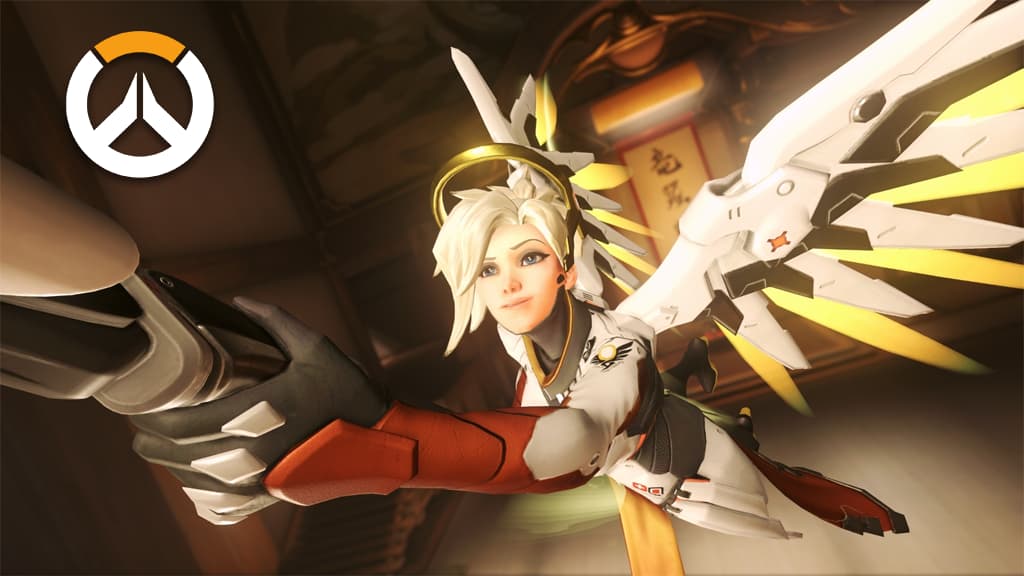 Mercy using Guardian Angel on Hanamura B point