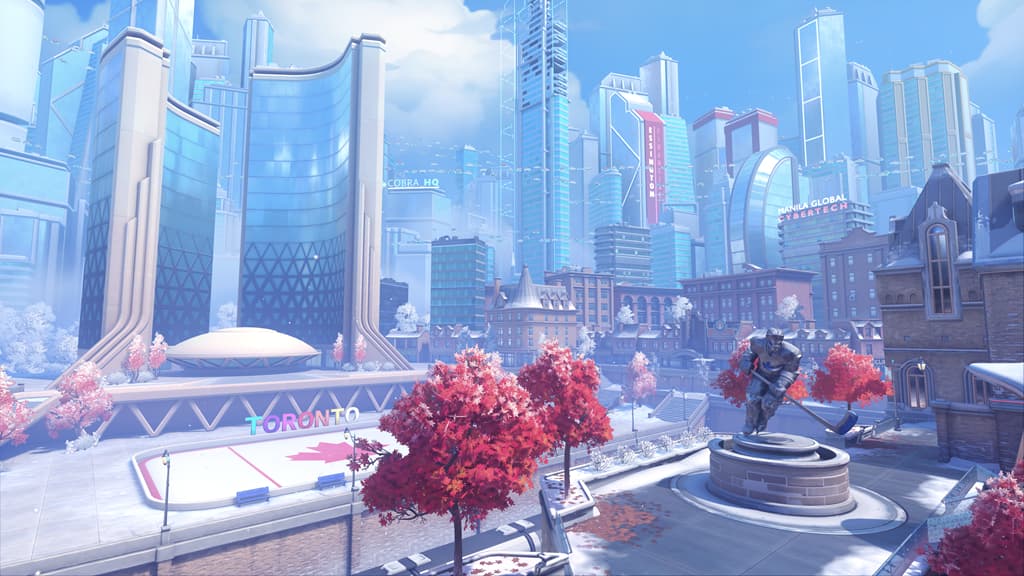 Toronto in Overwatch 2 with hockey rink