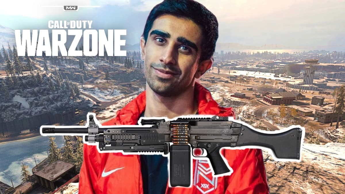 Vikkstar on Warzone map with Bruen Mk9