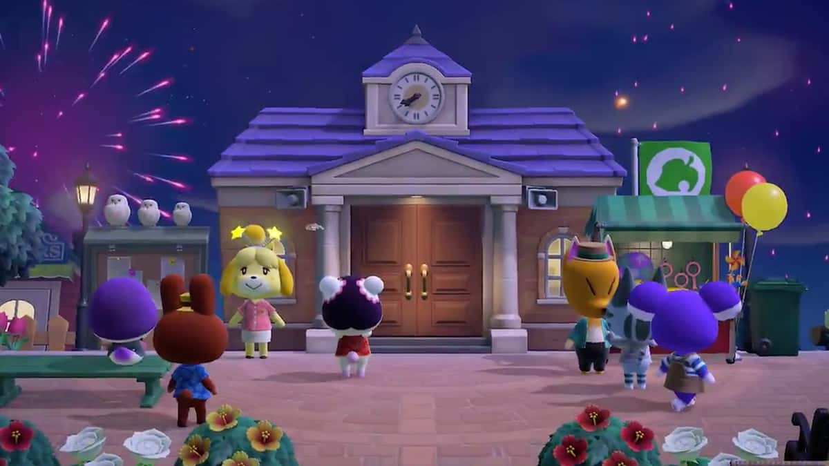 Animal Crossing Wave 2 update fireworks