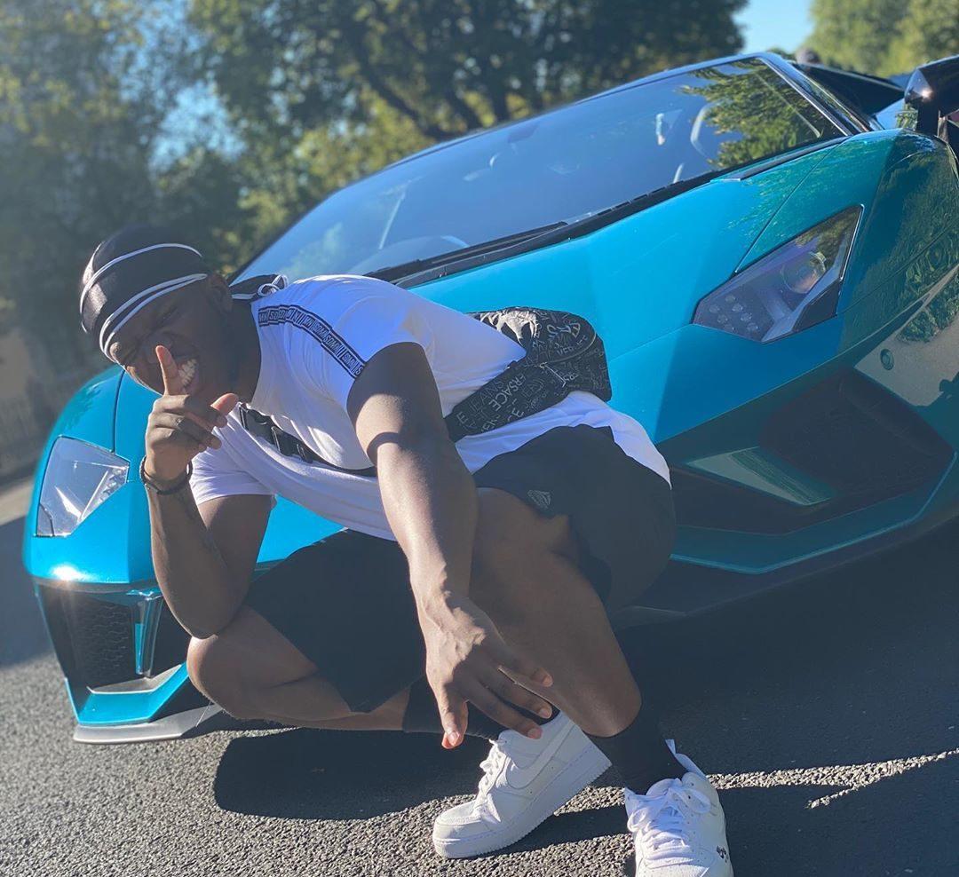 KSI blue lamborghini