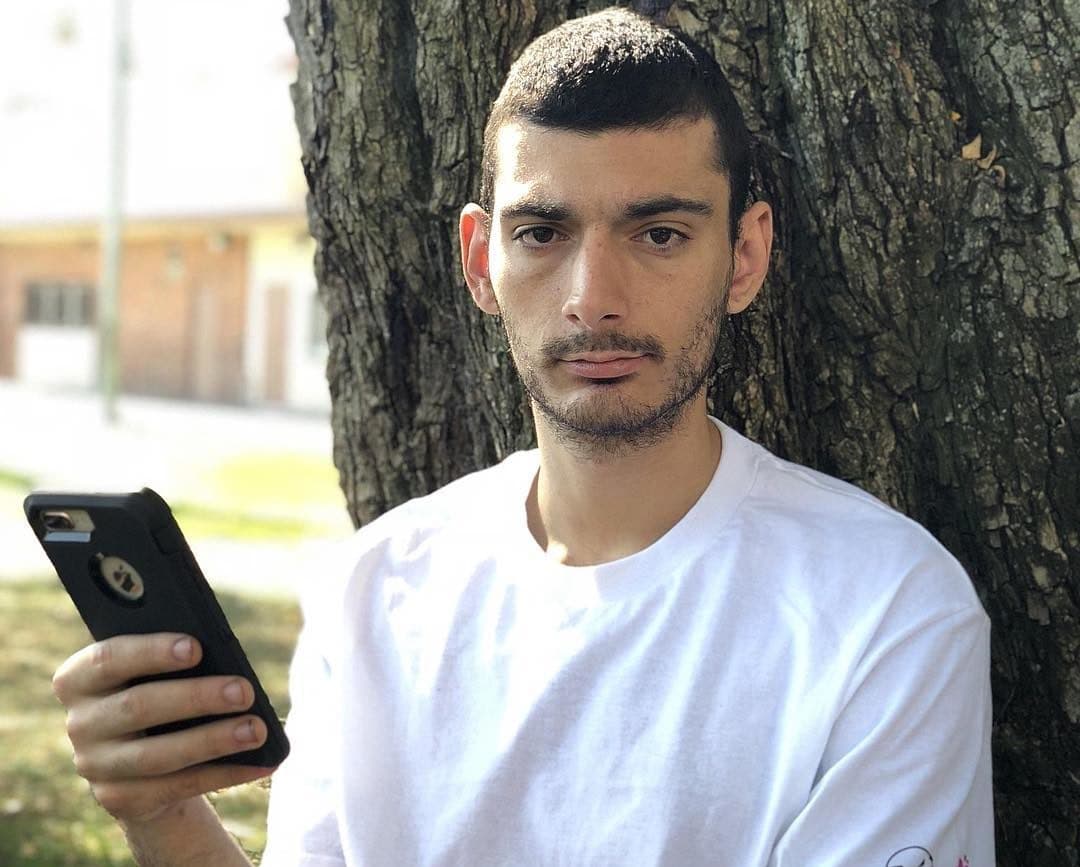 Ice Poseidon holding phone