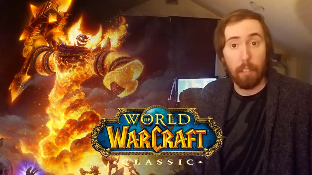 Asmongold next to WoW Classic Image