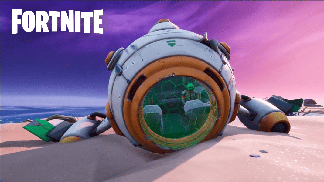 Astronaut spaceship in Fortnite