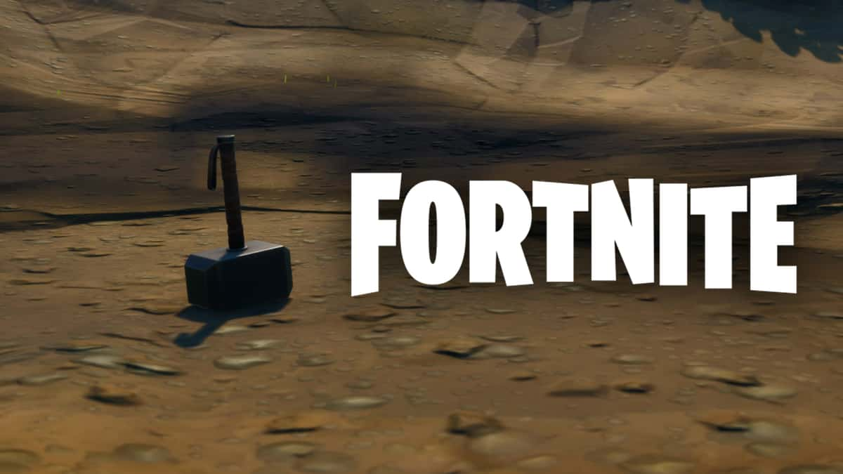 Thor's hammer in Fortnite.