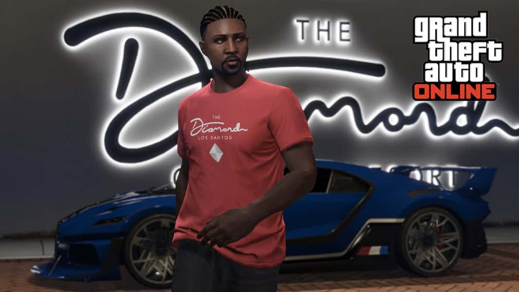 GTA V character at the Diamond Casino