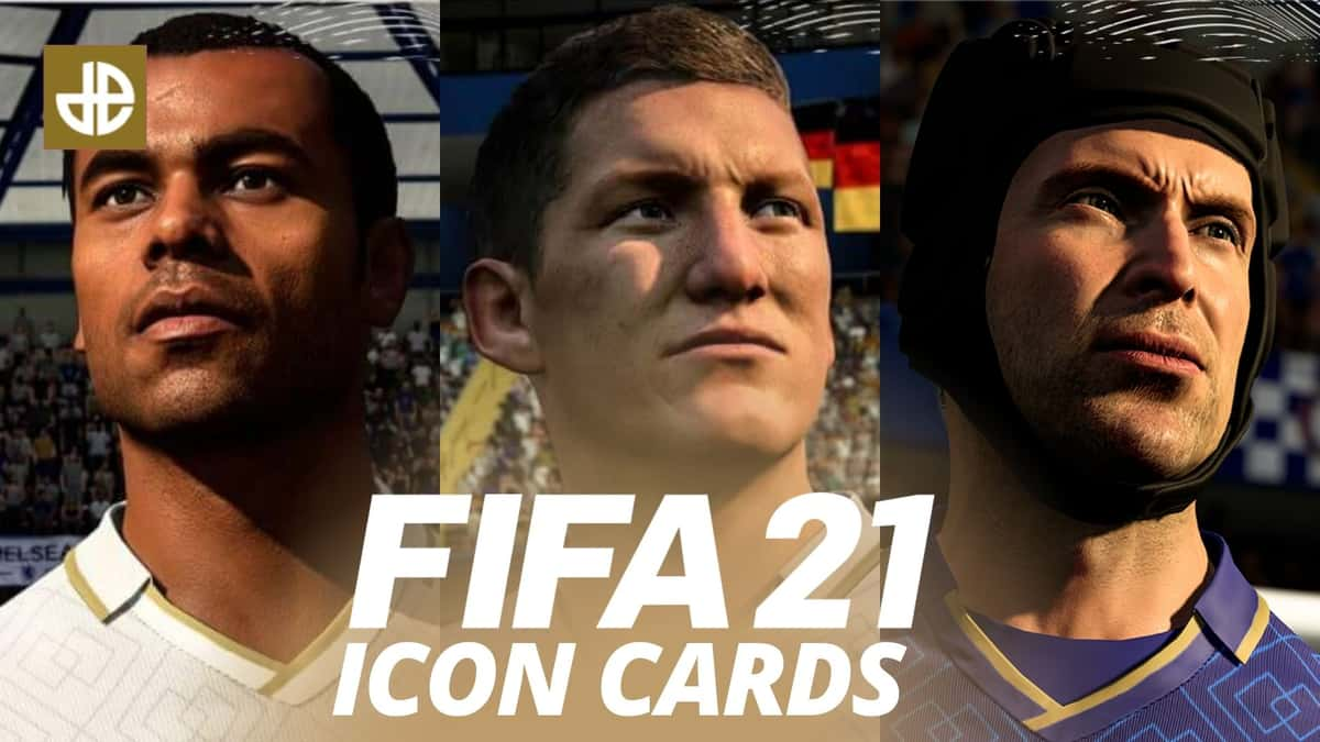 FIFA 21 ICONs list image including Cech, Cole, and Schweinsteiger