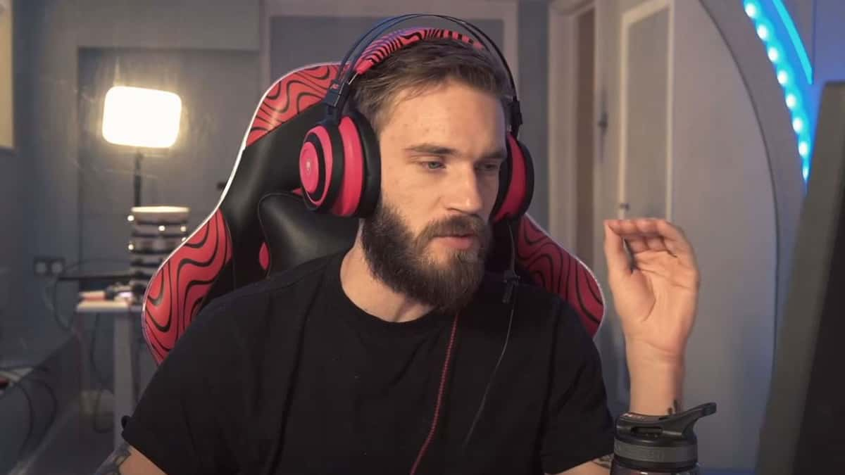 pewdiepie in front of PC