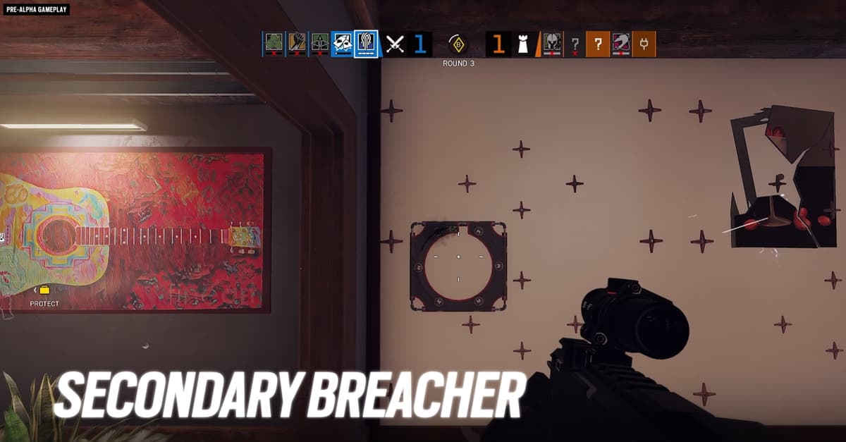 Secondary hard breach gadget in Rainbow Six Siege