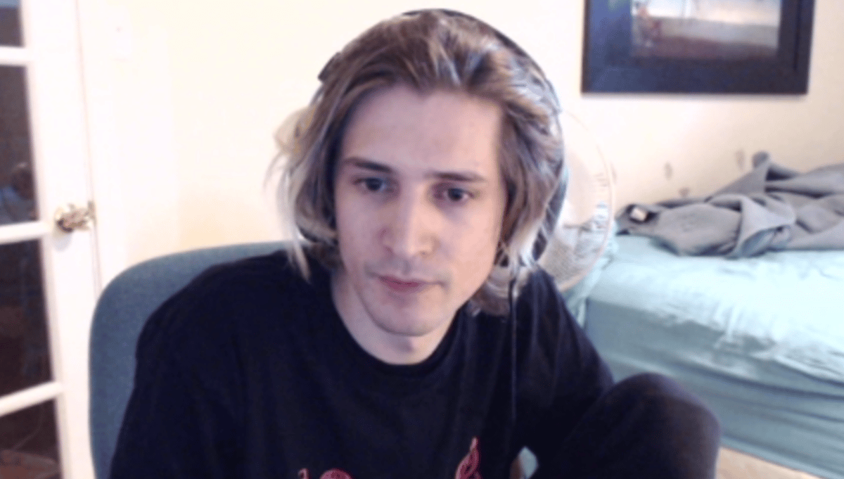 xQc stares at camera