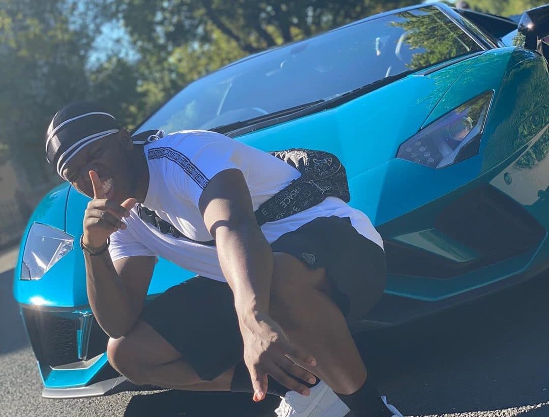 KSI blue lamborghini