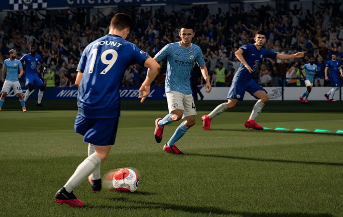 FIFA 21 Chelsea v City Mason Mount Phil Foden Christian Pulisic